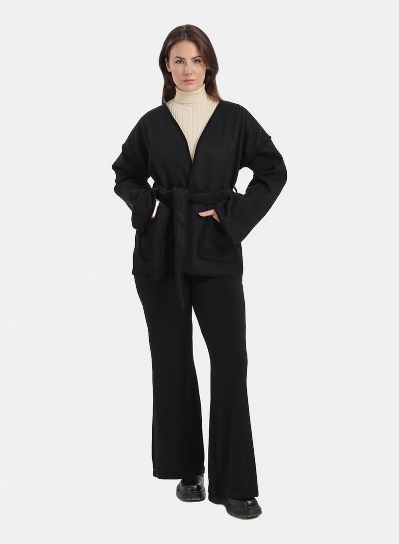 Carina Open-Neck Wrap Jacket - Image 4
